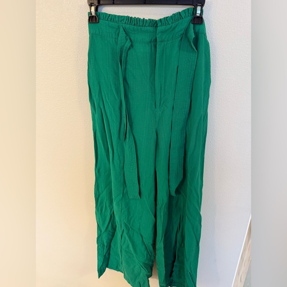 Jealous Tomato Green Wide-Leg Pants Office Wear Business Casual Boss Babe Size L